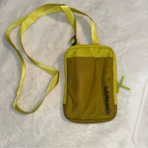 Lululemon Lime and Olive Green Crossbody Bag